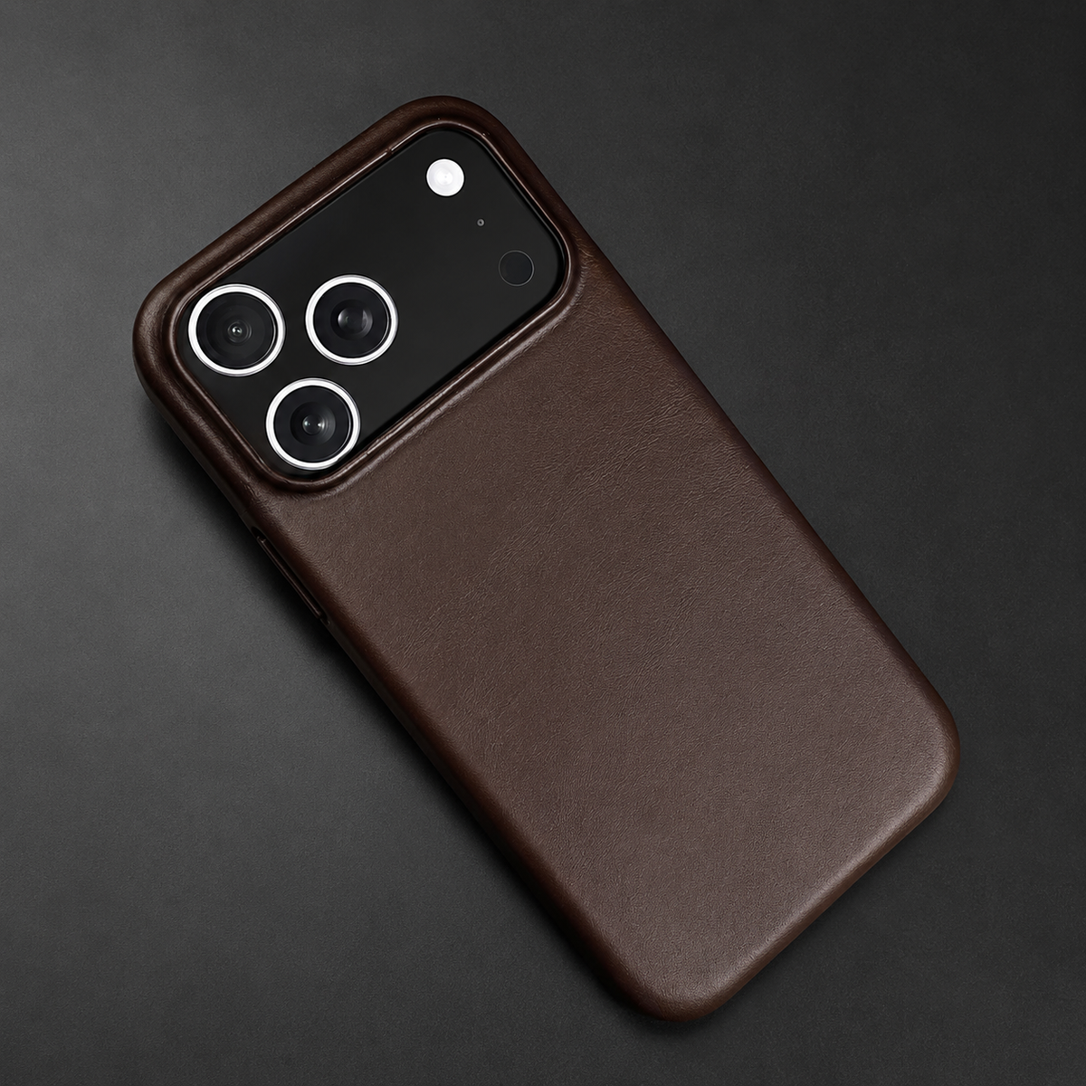 Premium iPhone Case Oil Wax Genuine Leather Luxury Vintage Slim Shockproof Anti Scratch Non Slip Durable Soft Touch Protective Hard Back Phone Cover Case
