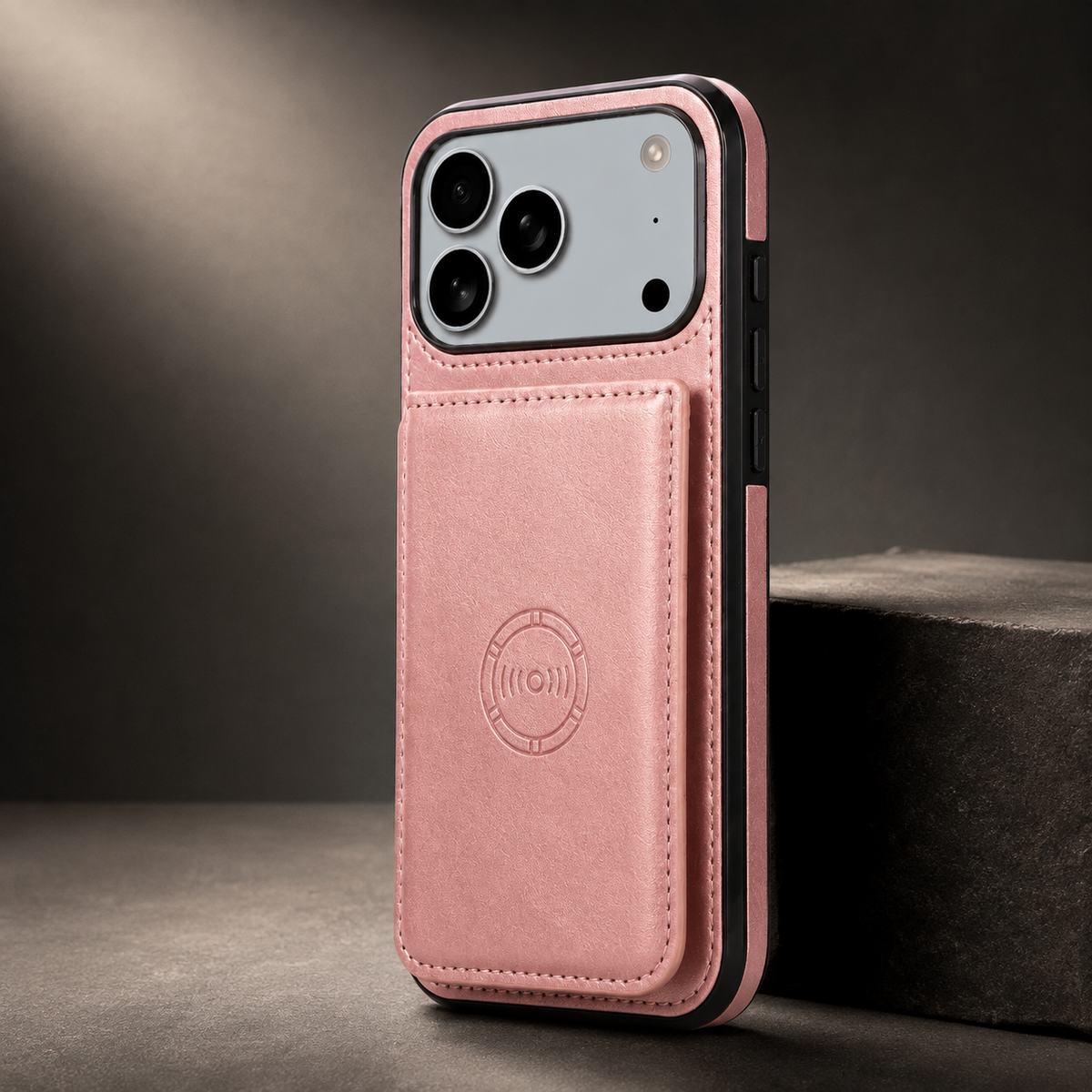 Premium iPhone Case RFID Blocking Leather Wallet Magnetic Closure Card Holder Shockproof Full Protection Anti Scratch Secure Storage Slim Cover