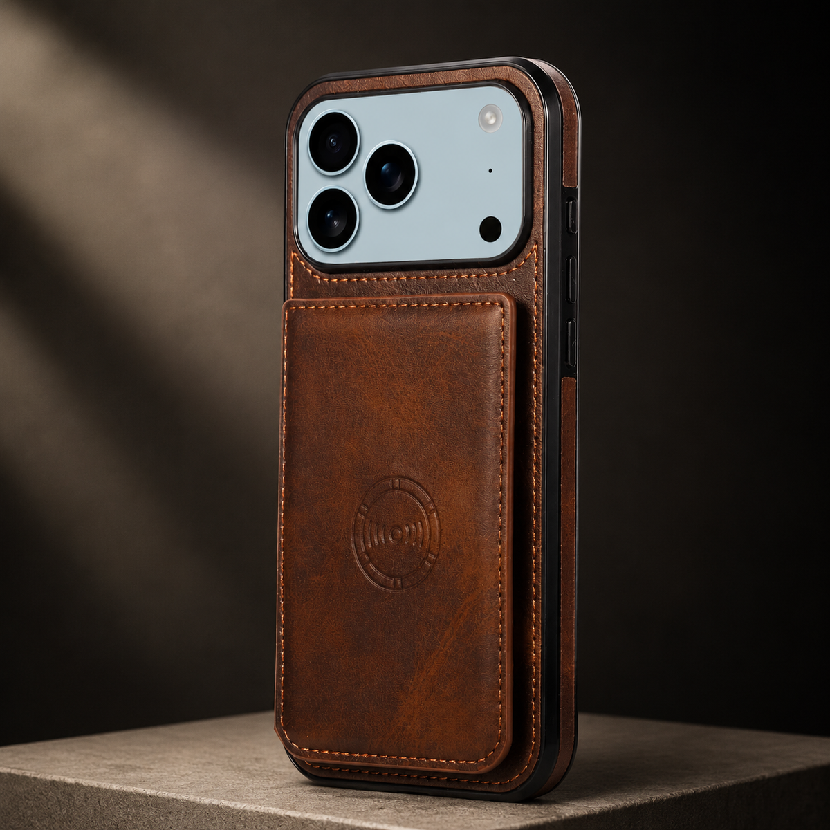 Premium iPhone Case RFID Blocking Leather Wallet Magnetic Closure Card Holder Shockproof Full Protection Anti Scratch Secure Storage Slim Cover