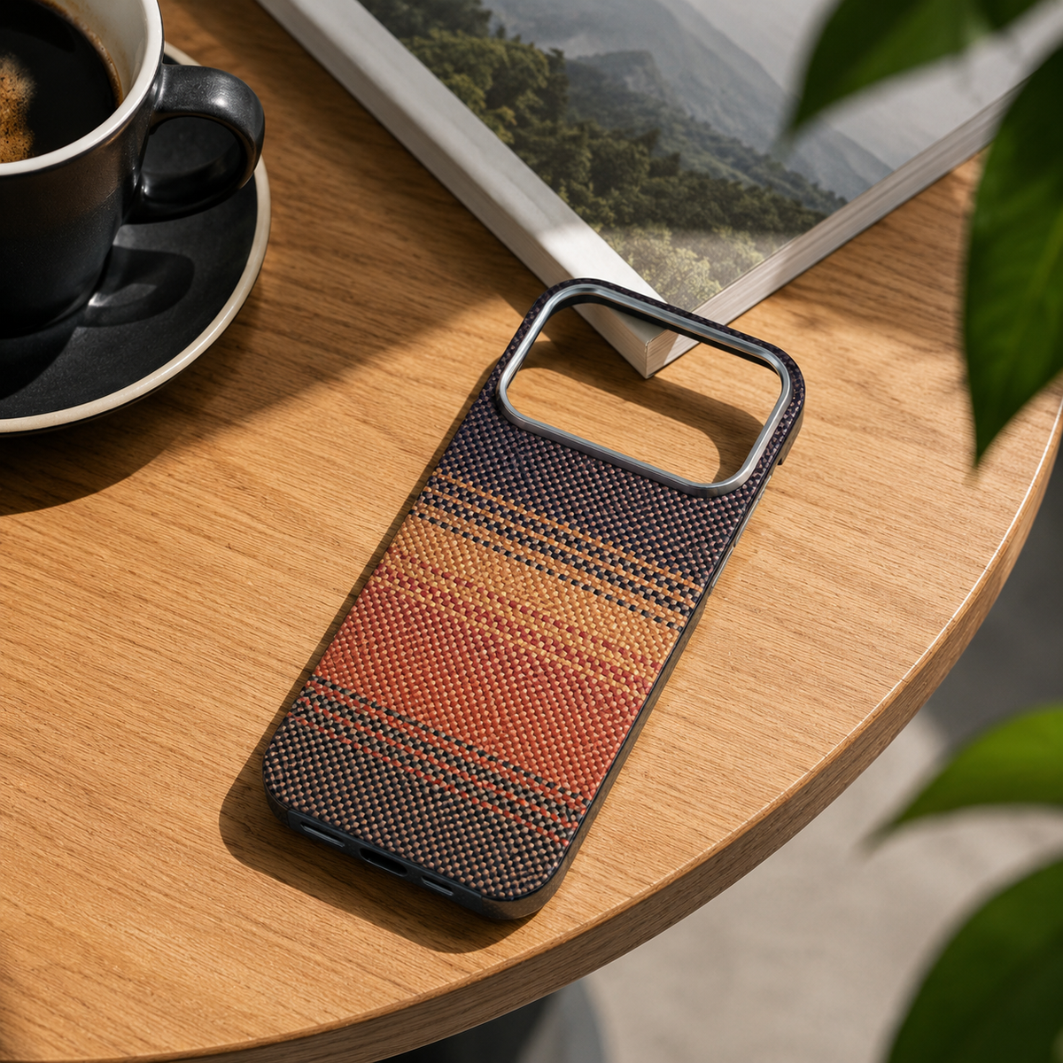 Premium iPhone Case Real 600D Carbon Fiber MagSafe Compatible Aramid Kevlar Full Coverage Waterproof Anti Scratch Matte Anti Fingerprint Slim Protective Cover