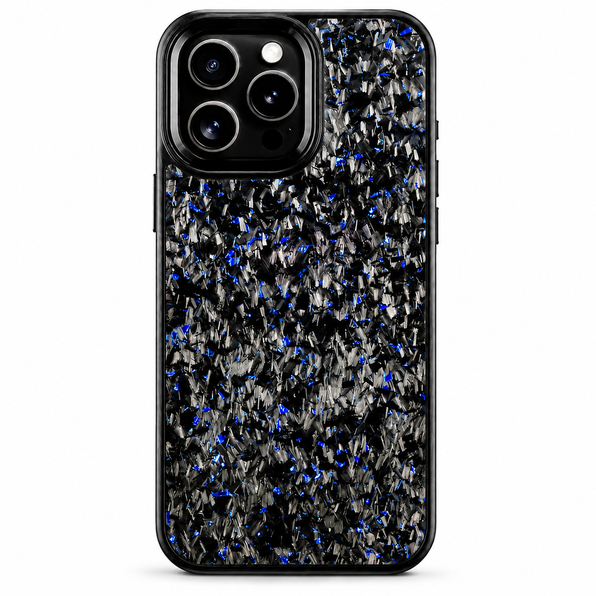 Premium iPhone Case Real Forged Carbon Fiber MagSafe Cover Metal Lens Guard Shockproof Dual Layer Anti-Fingerprint Non Slip Slim Full Protection
