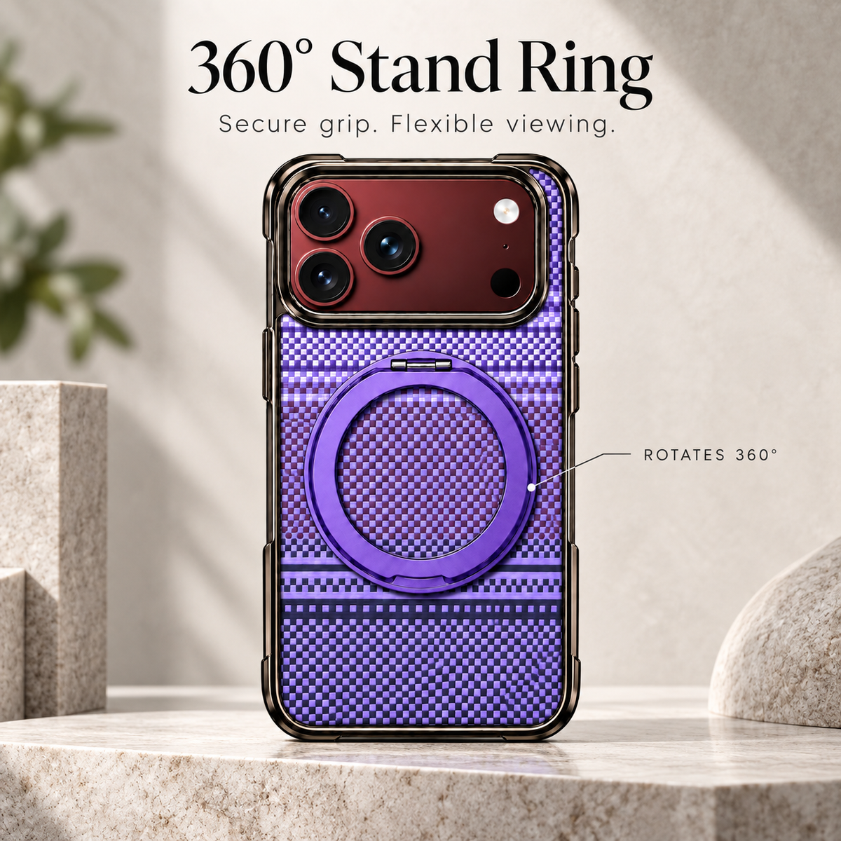 Premium iPhone Case Retro Leather Pattern Metal Magnetic Folding Bracket Tempered Film Shockproof Slim Durable Non Slip Protective Luxury Phone Cover Case