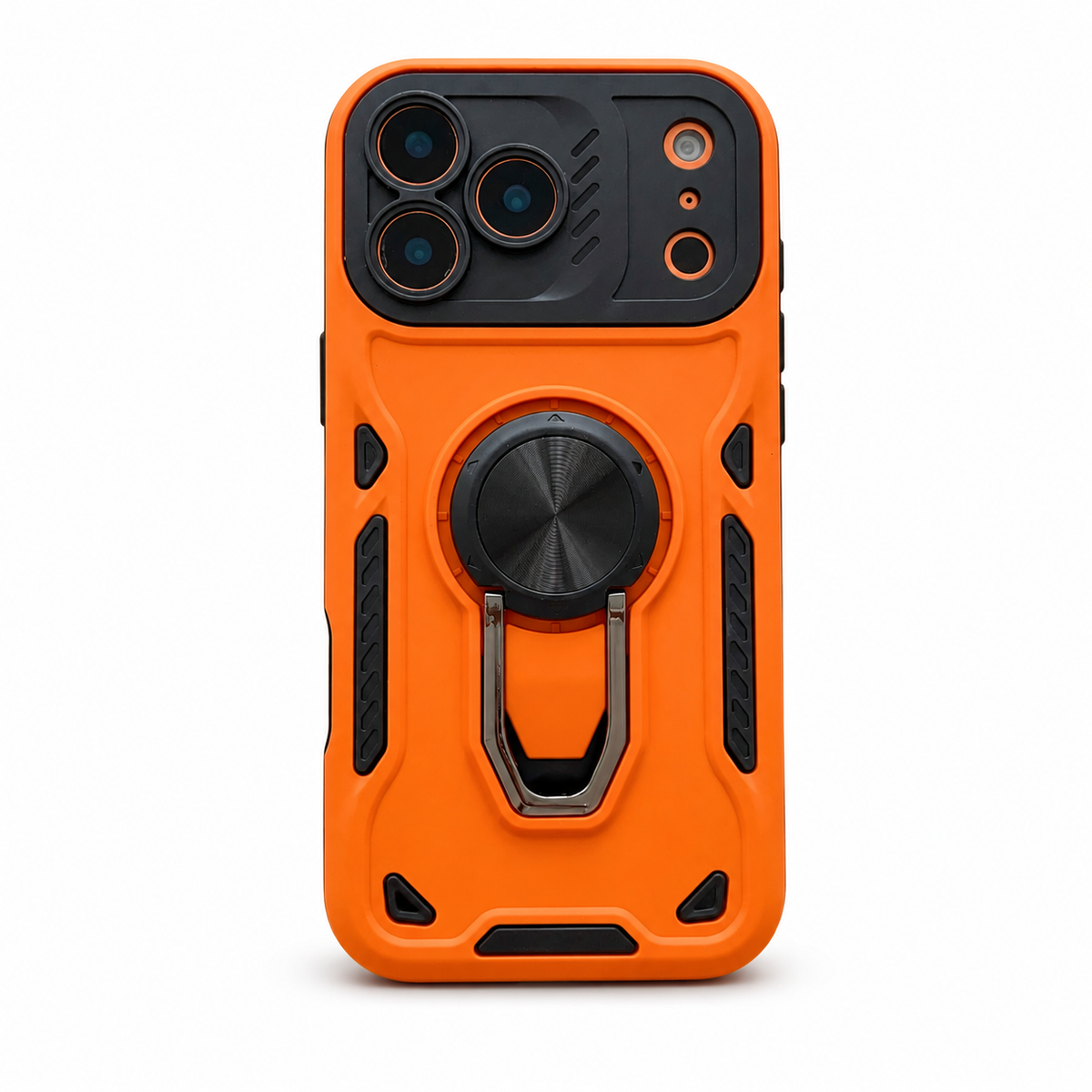 Premium iPhone Case Ring Holder Invisible Kickstand Shockproof PC TPU Protective Cover Anti Scratch Anti Fingerprint Matte Non Slip Slim Fit Stand Case
