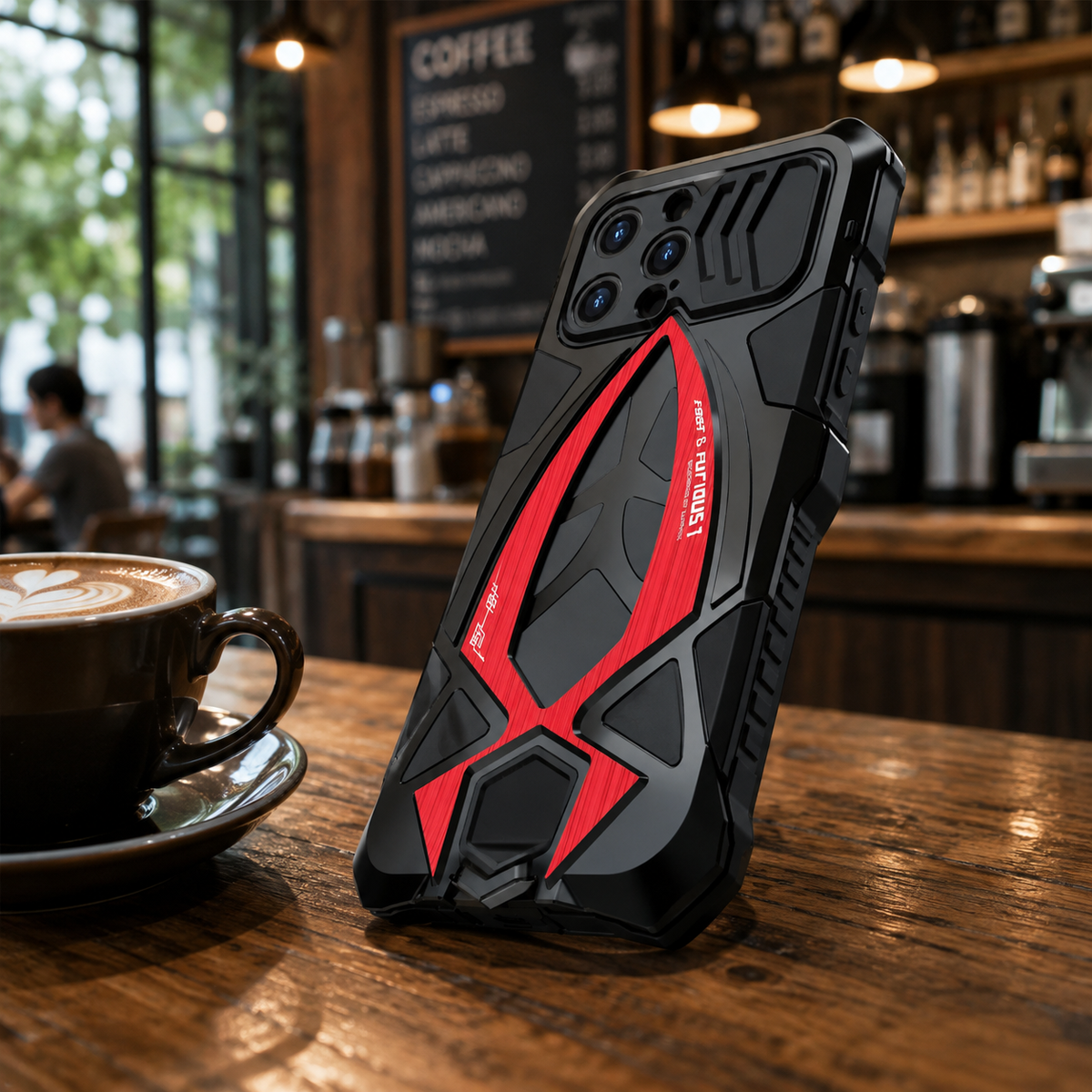 Premium iPhone Case Rugged Shockproof Metal Frame Armor Cover Anti Scratch Dustproof Full Edge Protection Reinforced Corner Grip Design