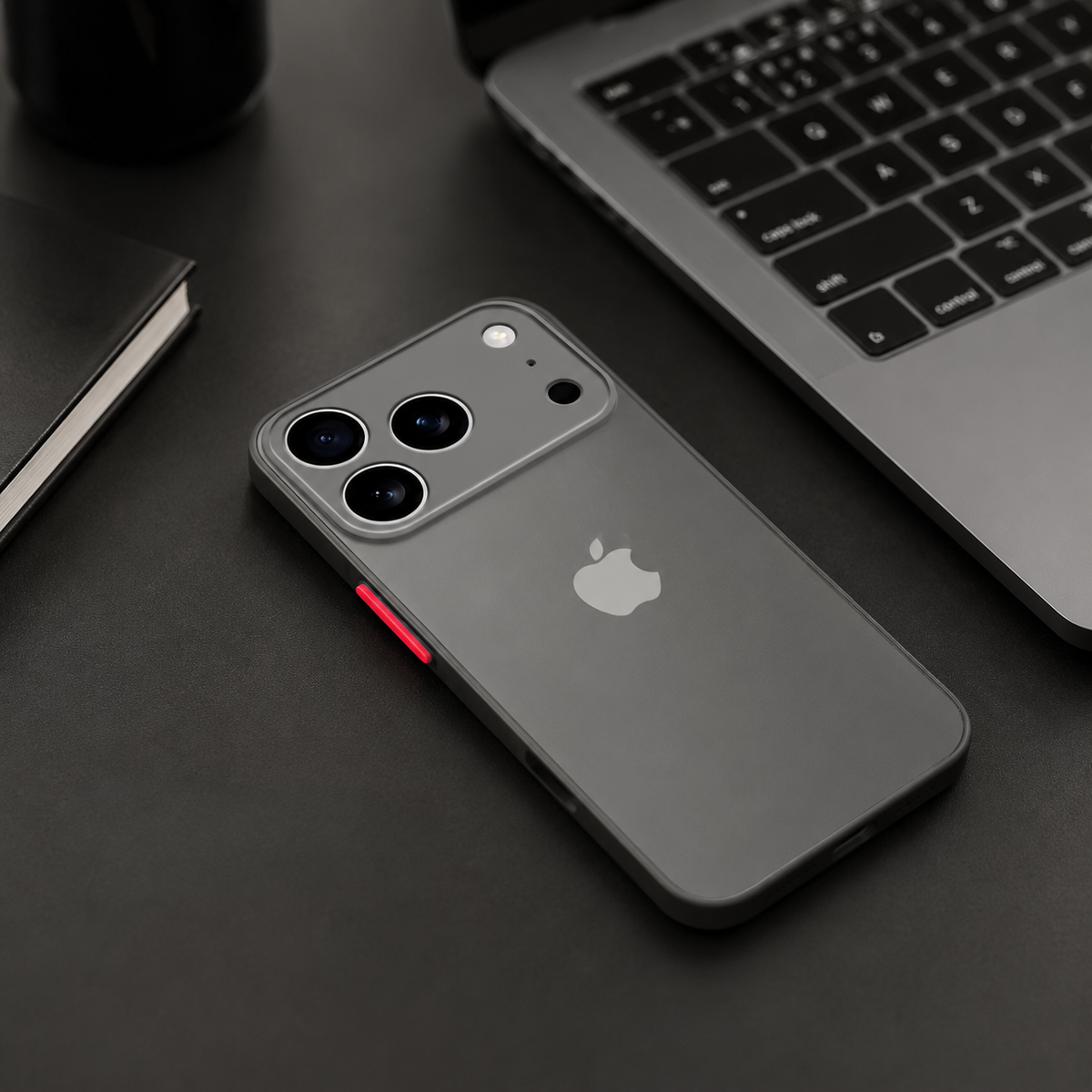 Premium iPhone Case Shockproof Translucent Armor Protective Cover Matte PC TPU Bumper Anti Fingerprint Anti Scratch Slim Lightweight Rugged Design