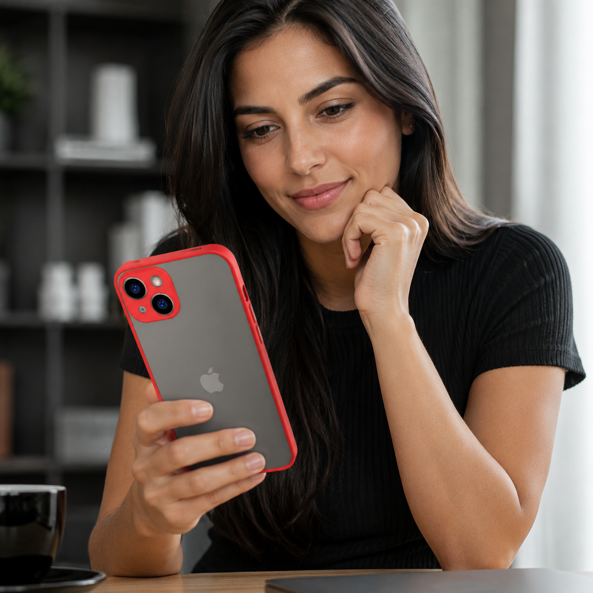 Premium iPhone Case Shockproof Translucent Armor Protective Cover Matte PC TPU Bumper Anti Fingerprint Anti Scratch Slim Lightweight Rugged Design