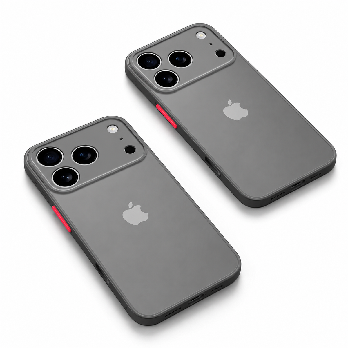 Premium iPhone Case Shockproof Translucent Armor Protective Cover Matte PC TPU Bumper Anti Fingerprint Anti Scratch Slim Lightweight Rugged Design