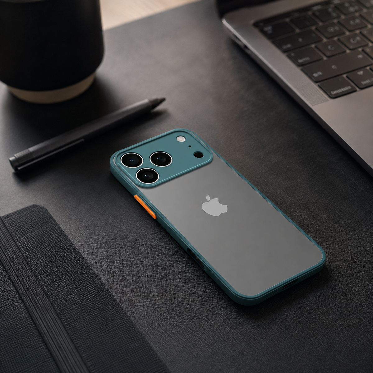 Premium iPhone Case Shockproof Translucent Armor Protective Cover Matte PC TPU Bumper Anti Fingerprint Anti Scratch Slim Lightweight Rugged Design