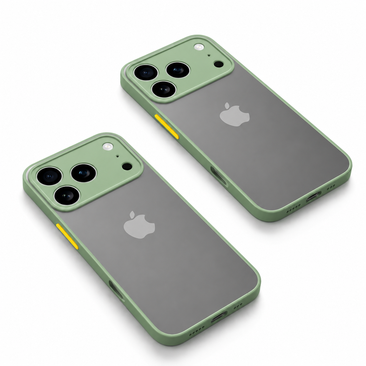 Premium iPhone Case Shockproof Translucent Armor Protective Cover Matte PC TPU Bumper Anti Fingerprint Anti Scratch Slim Lightweight Rugged Design