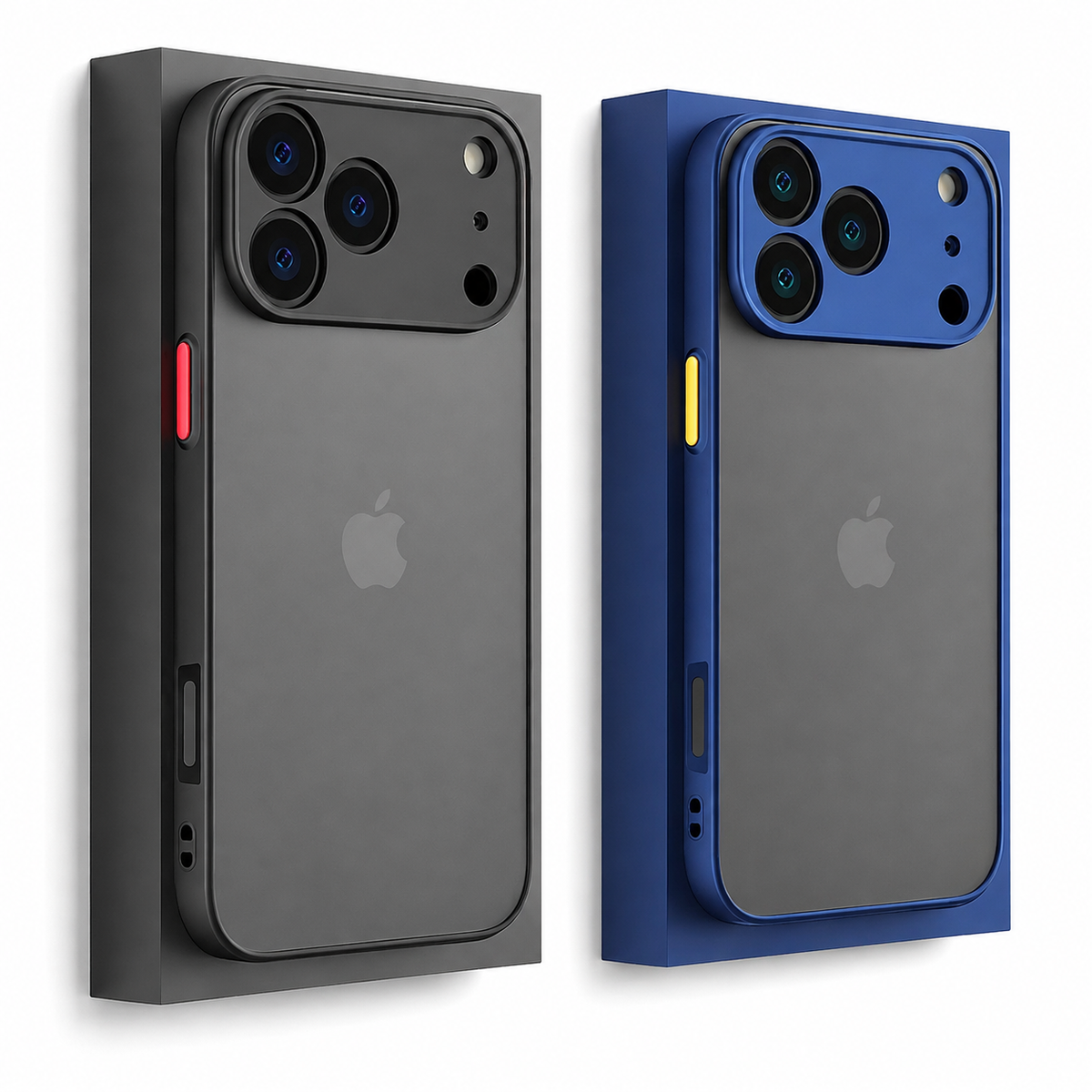 Premium iPhone Case Shockproof Translucent Armor Protective Cover Matte PC TPU Bumper Anti Fingerprint Anti Scratch Slim Lightweight Rugged Design
