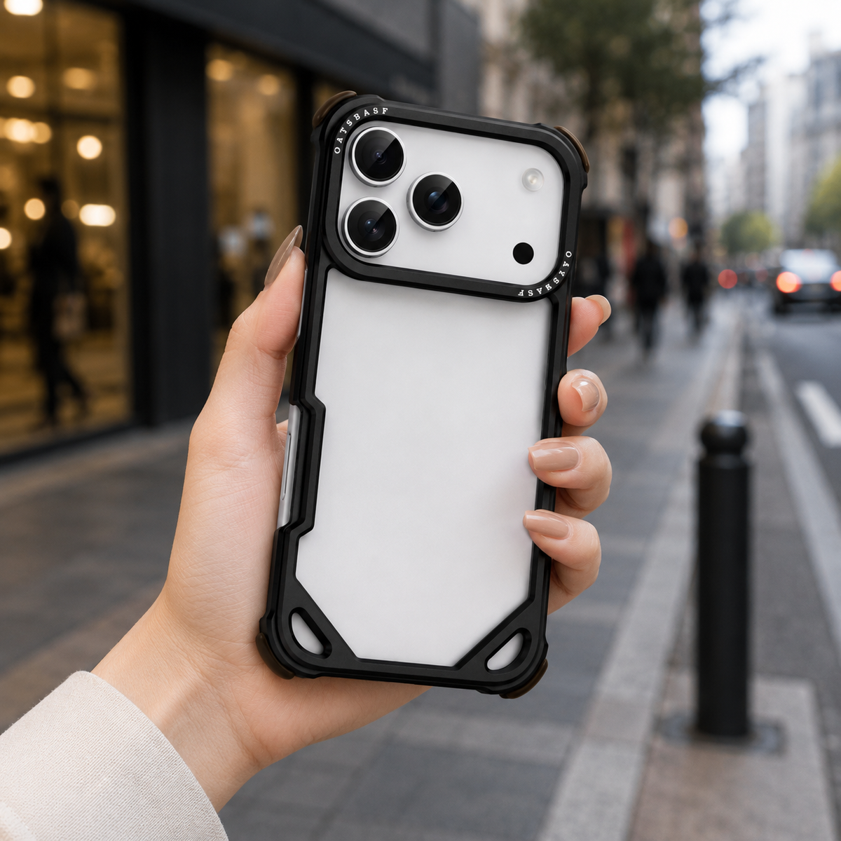 Premium iPhone Case Slim Aluminum Alloy Frameless Shockproof Cover Minimalist Wireless Charging Compatible Edge Protection Lightweight Slim Case Build