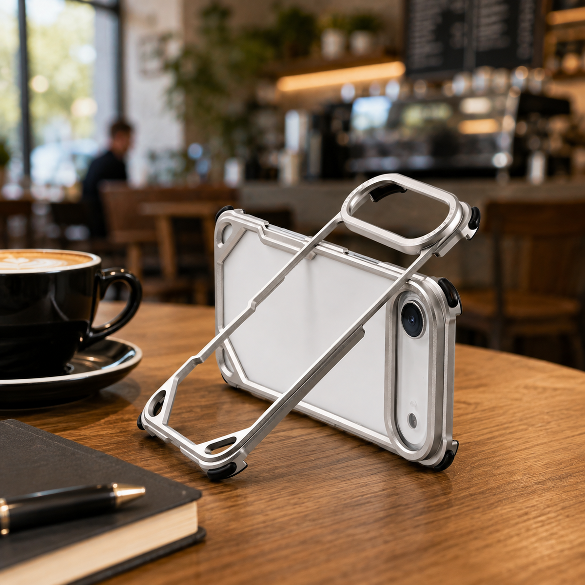 Premium iPhone Case Slim Aluminum Alloy Frameless Shockproof Cover Minimalist Wireless Charging Compatible Edge Protection Lightweight Slim Case Build