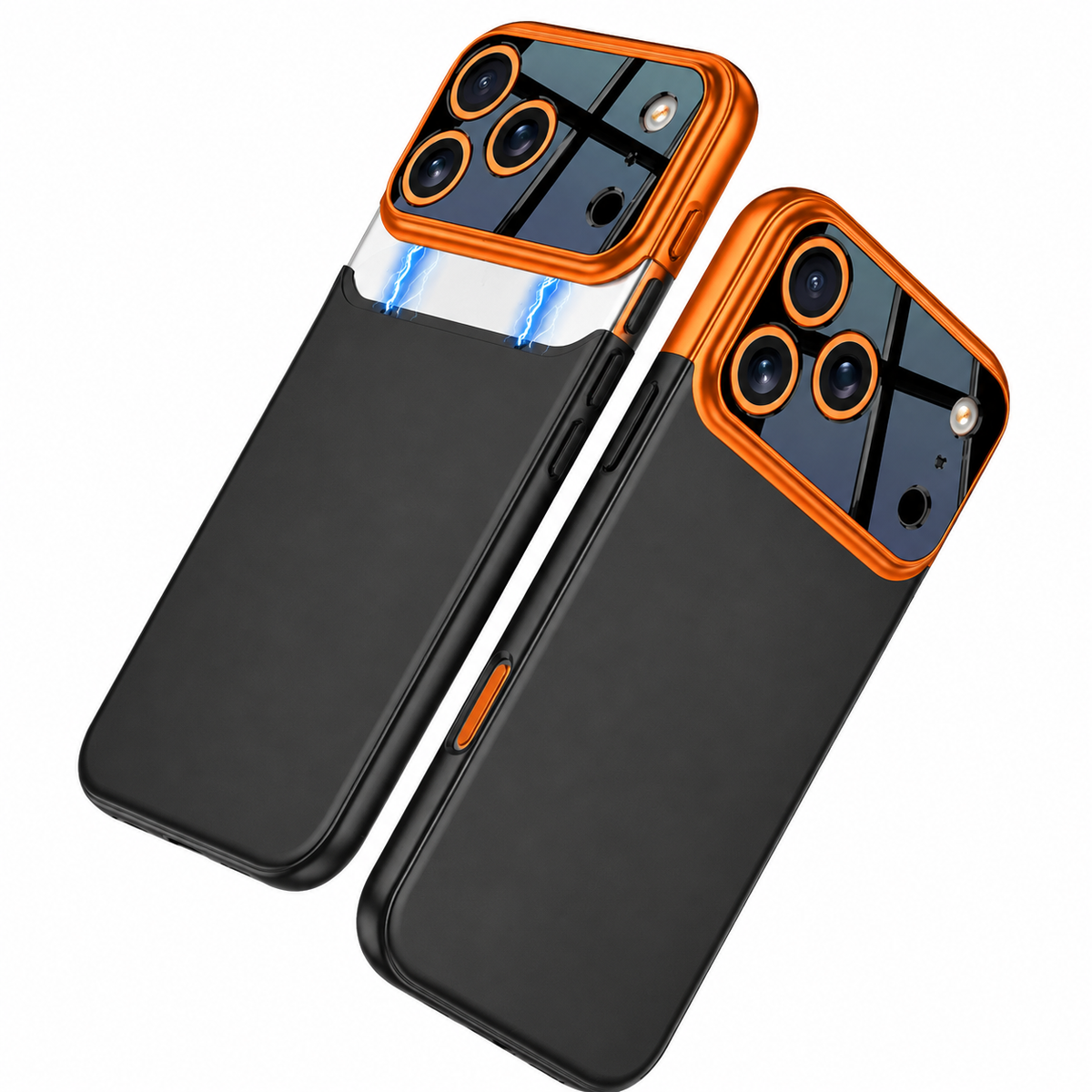 Premium iPhone Case Slim Hard Protective Cover Camera Lens Protection Anti Scratch Anti Fingerprint Non Slip Two Tone Spliced Half Wrapped Shell
