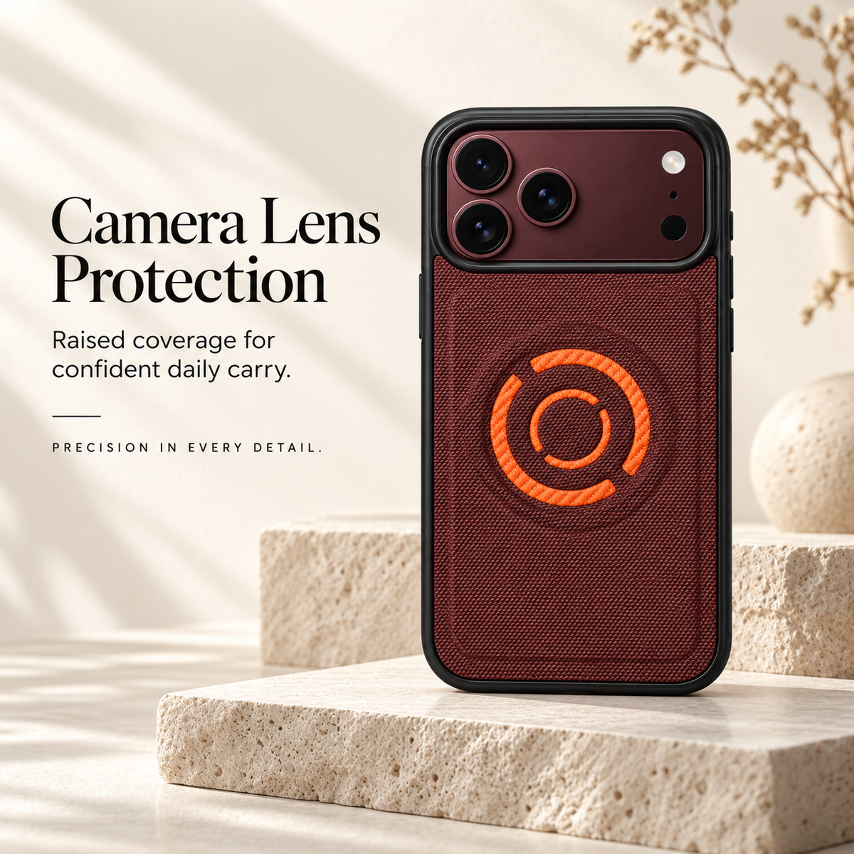 Premium iPhone Case Solid Color Hard PC Artificial Leather MagSafe Magnetic Wireless Charging Foldable Cover Shockproof Bumper Slim Durable Phone Cover Case