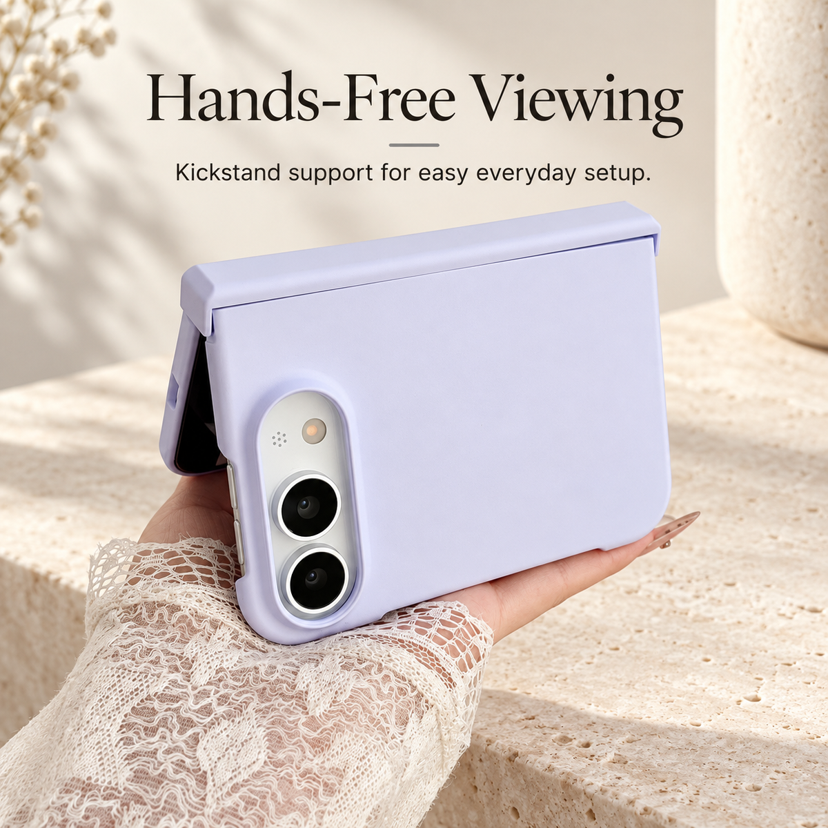 Premium iPhone Case Solid Color Skin Feel Hinge Protection Foldable Cover Shockproof Slim Non Slip Wear Resistant Durable Protective Phone Cover Shell Case