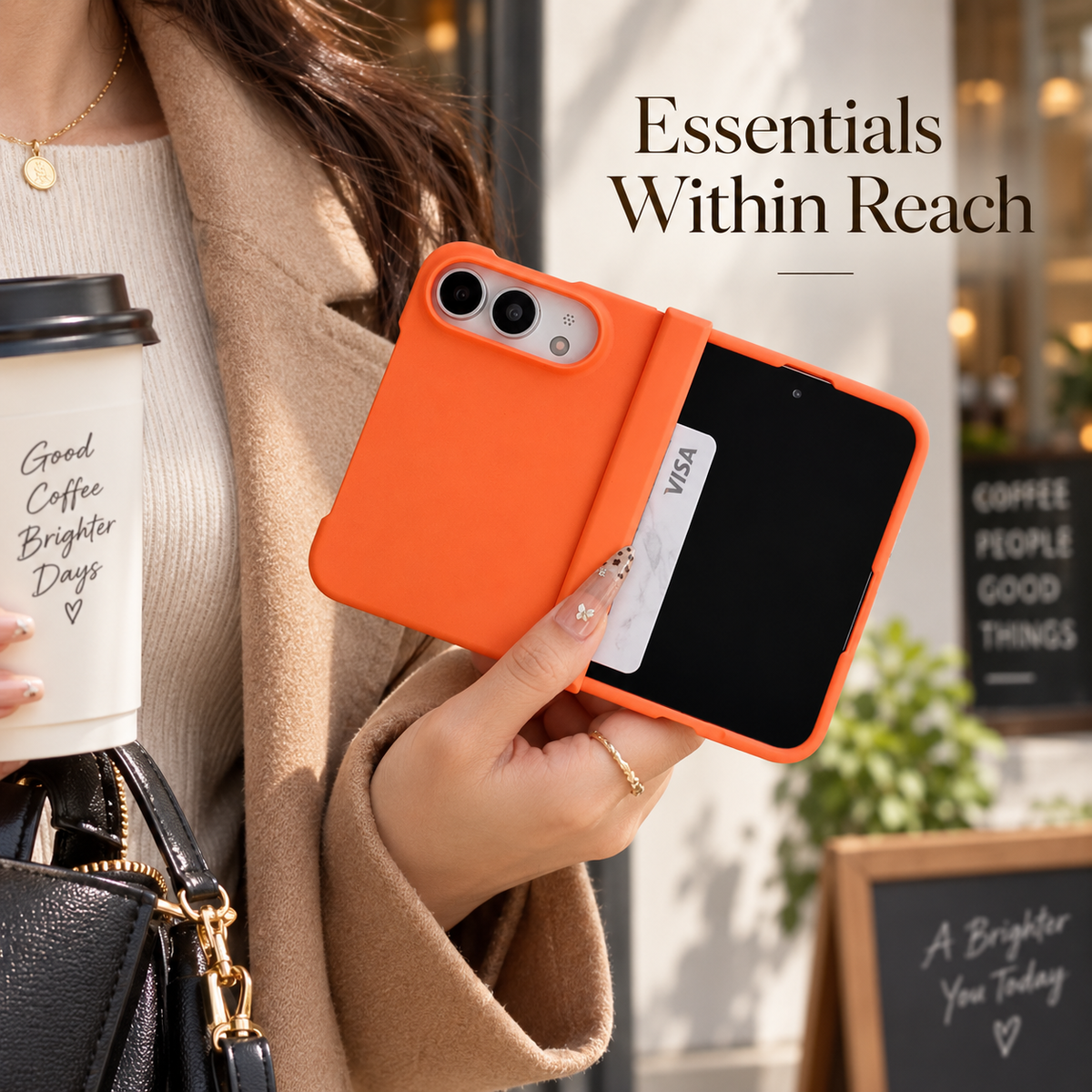 Premium iPhone Case Solid Color Skin Feel Hinge Protection Foldable Cover Shockproof Slim Non Slip Wear Resistant Durable Protective Phone Cover Shell Case