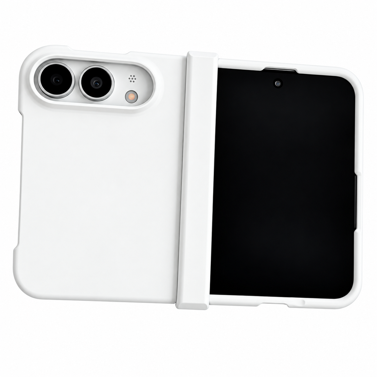 Premium iPhone Case Solid Color Skin Feel Hinge Protection Foldable Cover Shockproof Slim Non Slip Wear Resistant Durable Protective Phone Cover Shell Case
