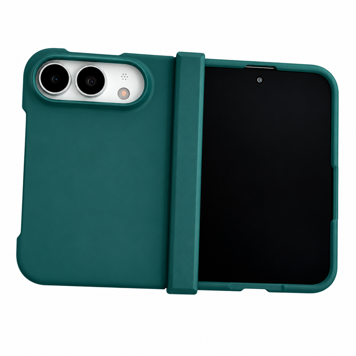 Premium iPhone Case Solid Color Skin Feel Hinge Protection Foldable Cover Shockproof Slim Non Slip Wear Resistant Durable Protective Phone Cover Shell Case
