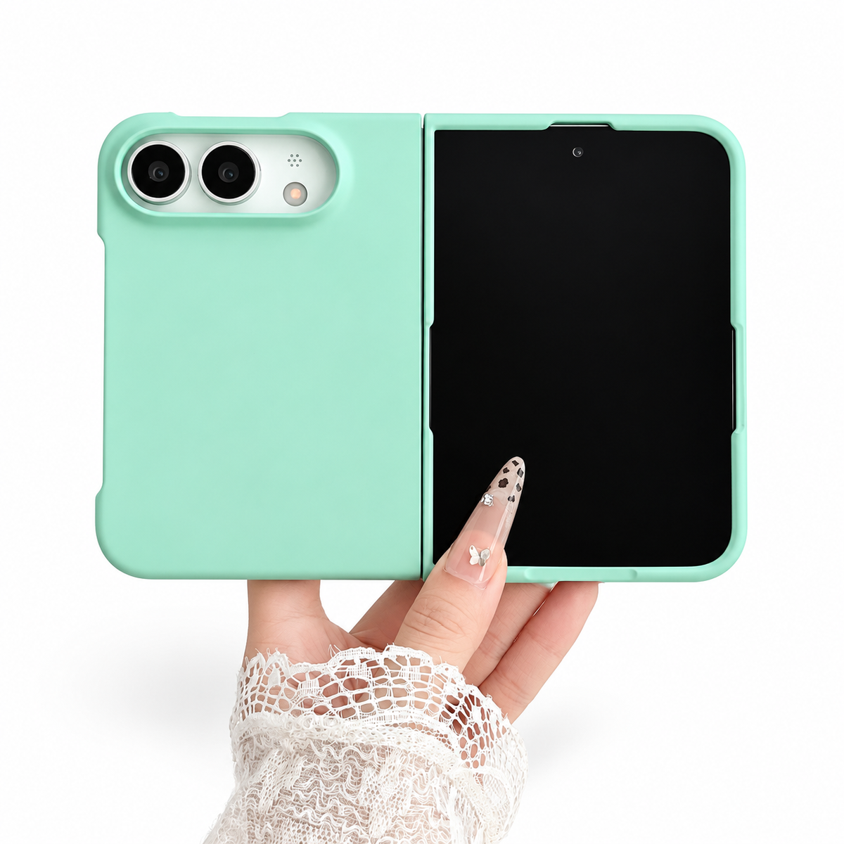 Premium iPhone Case Solid Color Skin Feel Shockproof Foldable Cover Wear Resistant Comfortable Grip Slim Non Slip Durable Practical Protective Phone Cover Case