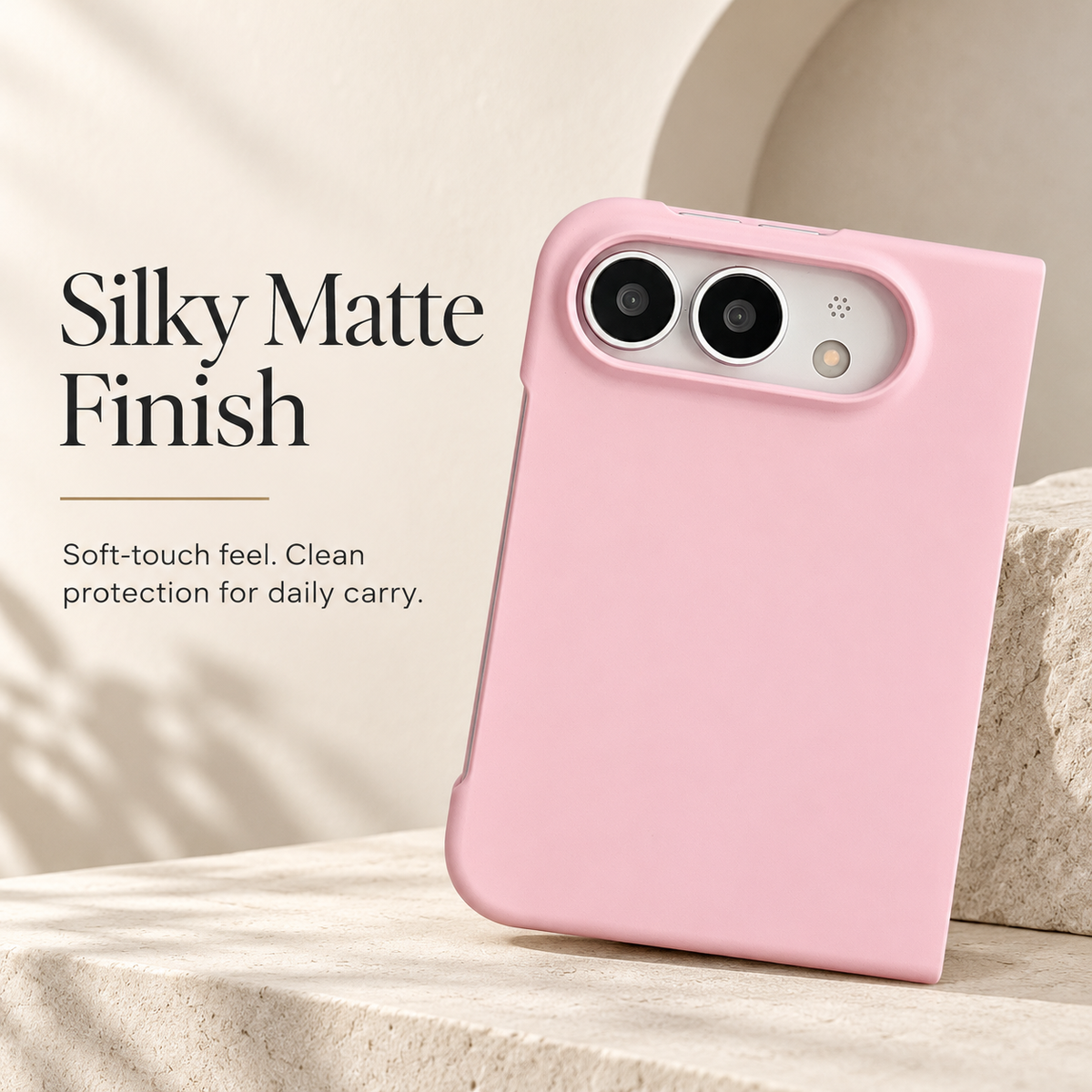 Premium iPhone Case Solid Color Skin Feel Shockproof Foldable Cover Wear Resistant Comfortable Grip Slim Non Slip Durable Practical Protective Phone Cover Case