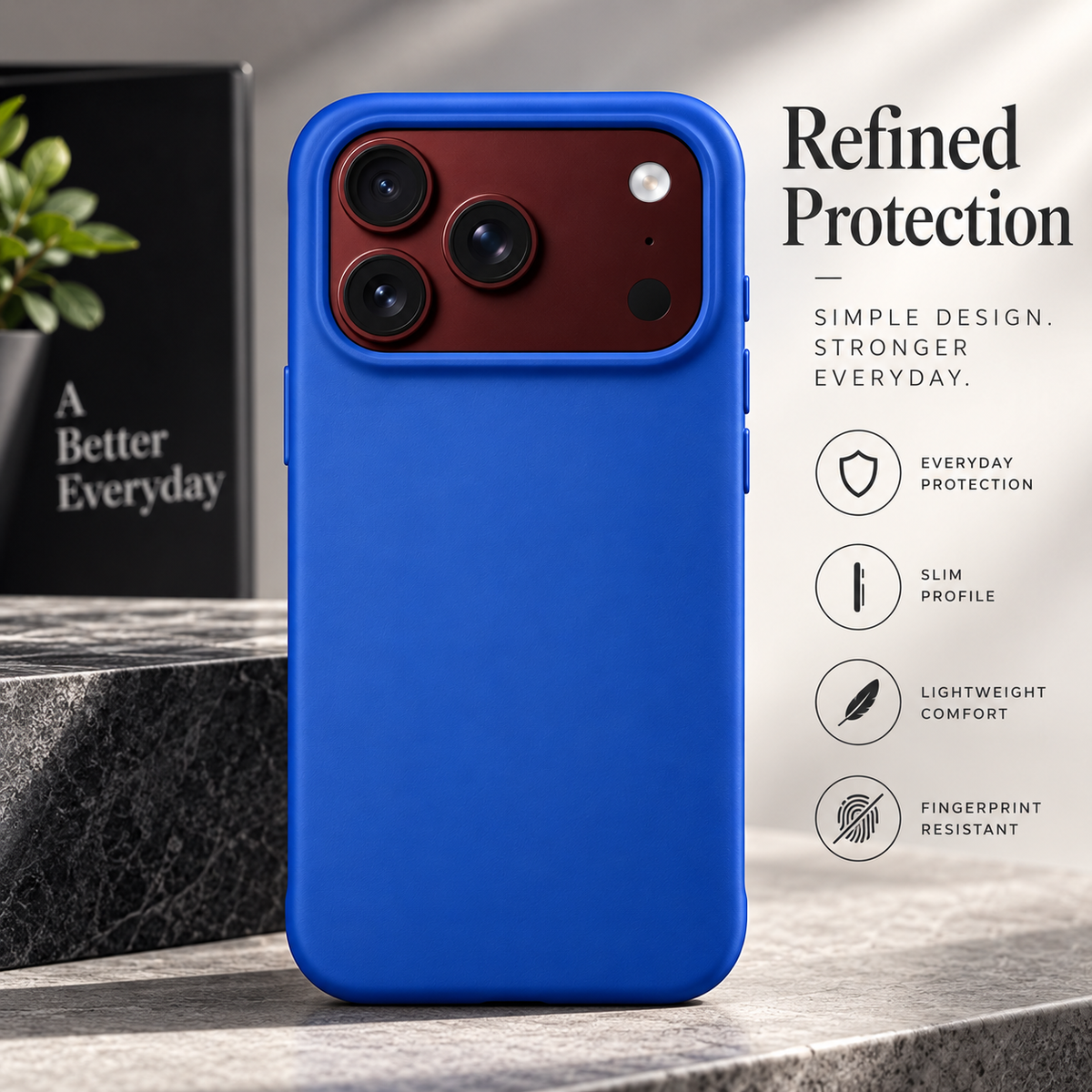 Premium iPhone Case Solid Color Skin Feel Shockproof Foldable Cover Wear Resistant Comfortable Grip Slim Non Slip Durable Practical Protective Phone Cover Case