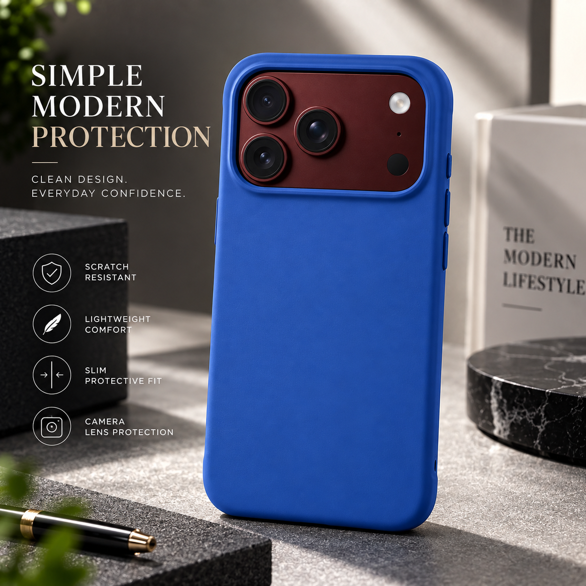 Premium iPhone Case Solid Color Skin Feel Shockproof Foldable Cover Wear Resistant Comfortable Grip Slim Non Slip Durable Practical Protective Phone Cover Case