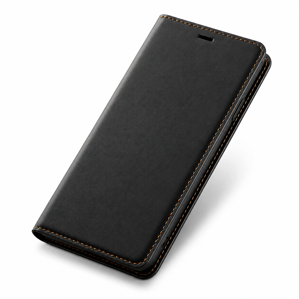 Premium iPhone Case Suede Leather Wallet Flip Cover Card Holder Magnetic Closure Shockproof Protective Cover Full Body Slim Design
