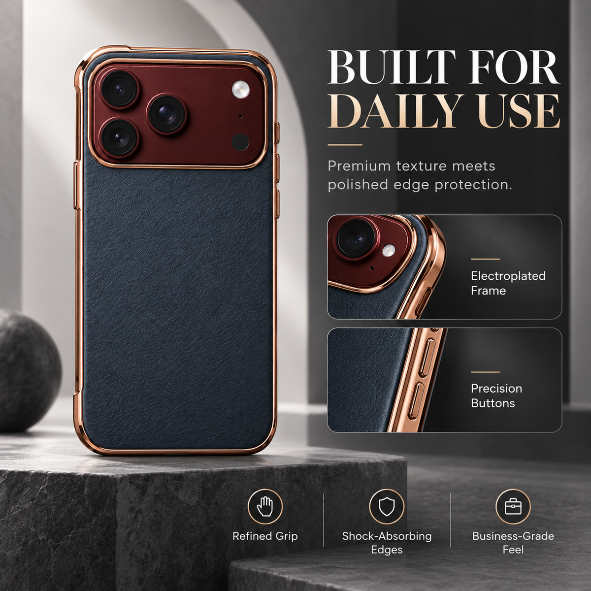 Premium iPhone Case Touch Pen Holder Bracket Stand Foldable Cover Textured Back Panel Business Shockproof Slim Durable Protective Phone Cover Shell Case