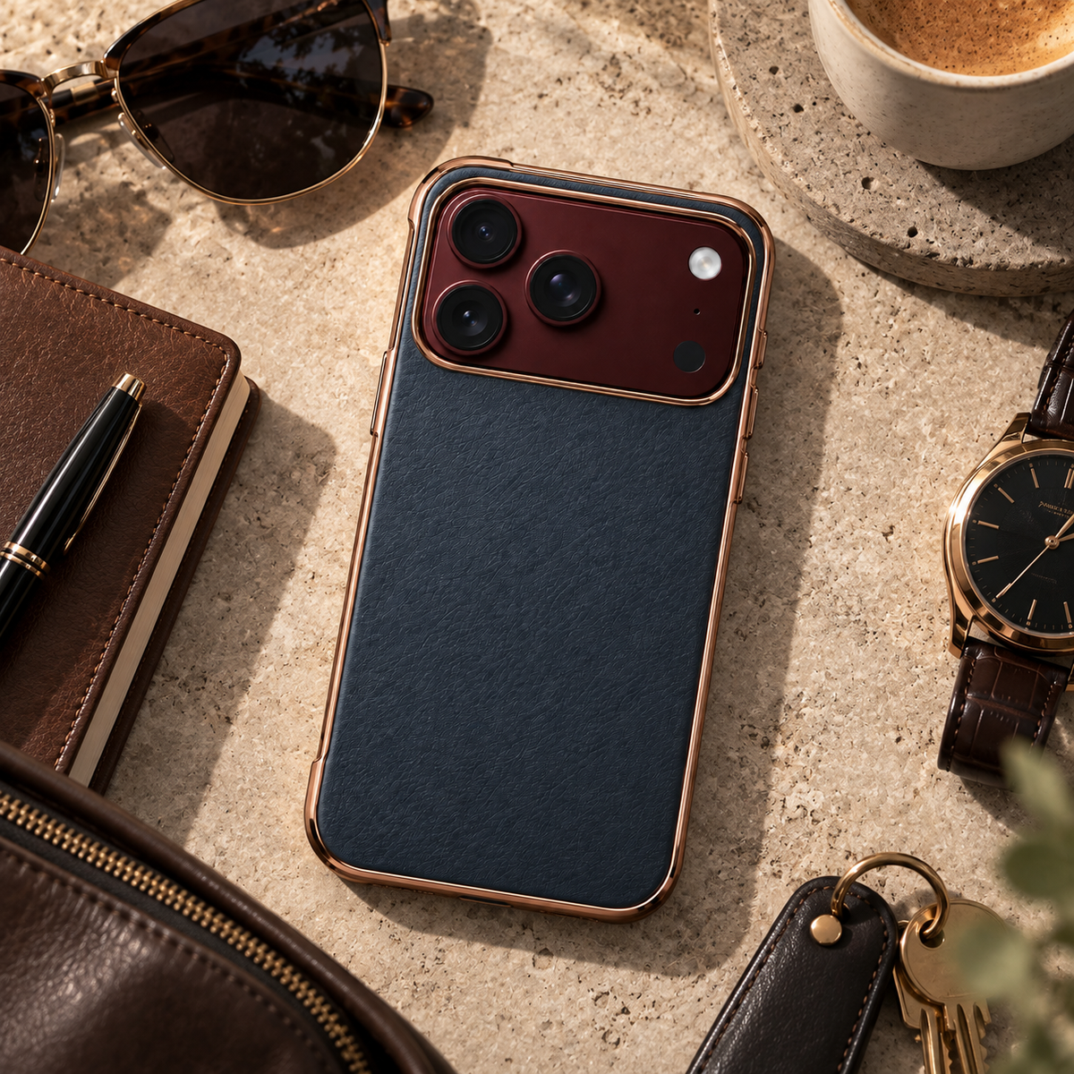 Premium iPhone Case Touch Pen Holder Bracket Stand Foldable Cover Textured Back Panel Business Shockproof Slim Durable Protective Phone Cover Shell Case