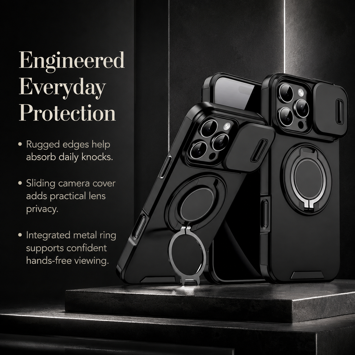 Premium iPhone Case Tough Rugged Armor Stand Holder Magnetic Car Mount Shockproof Anti Drop Heavy Duty Non Slip Durable Full Protective Phone Cover Shell Case
