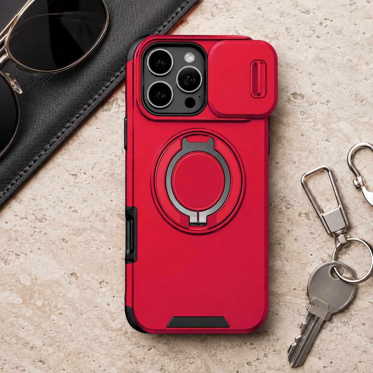 Premium iPhone Case Tough Rugged Armor Stand Holder Magnetic Car Mount Shockproof Anti Drop Heavy Duty Non Slip Durable Full Protective Phone Cover Shell Case