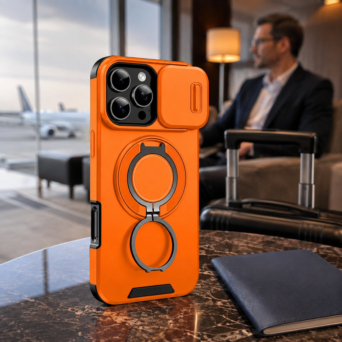 Premium iPhone Case Tough Rugged Armor Stand Holder Magnetic Car Mount Shockproof Anti Drop Heavy Duty Non Slip Durable Full Protective Phone Cover Shell Case