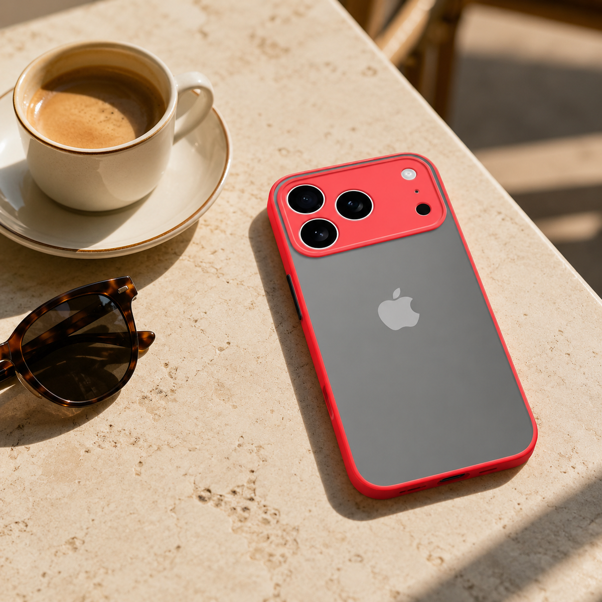 Premium iPhone Case Translucent Matte Shockproof Protective Cover PC TPU Armor Bumper Anti Scratch Anti Fingerprint Slim Lightweight Full Coverage Case