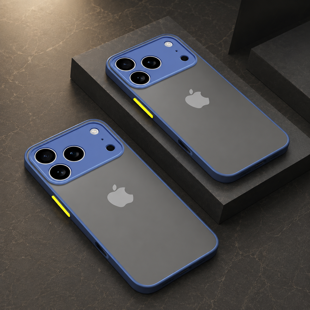 Premium iPhone Case Translucent Matte Shockproof Protective Cover PC TPU Armor Bumper Anti Scratch Anti Fingerprint Slim Lightweight Full Coverage Case
