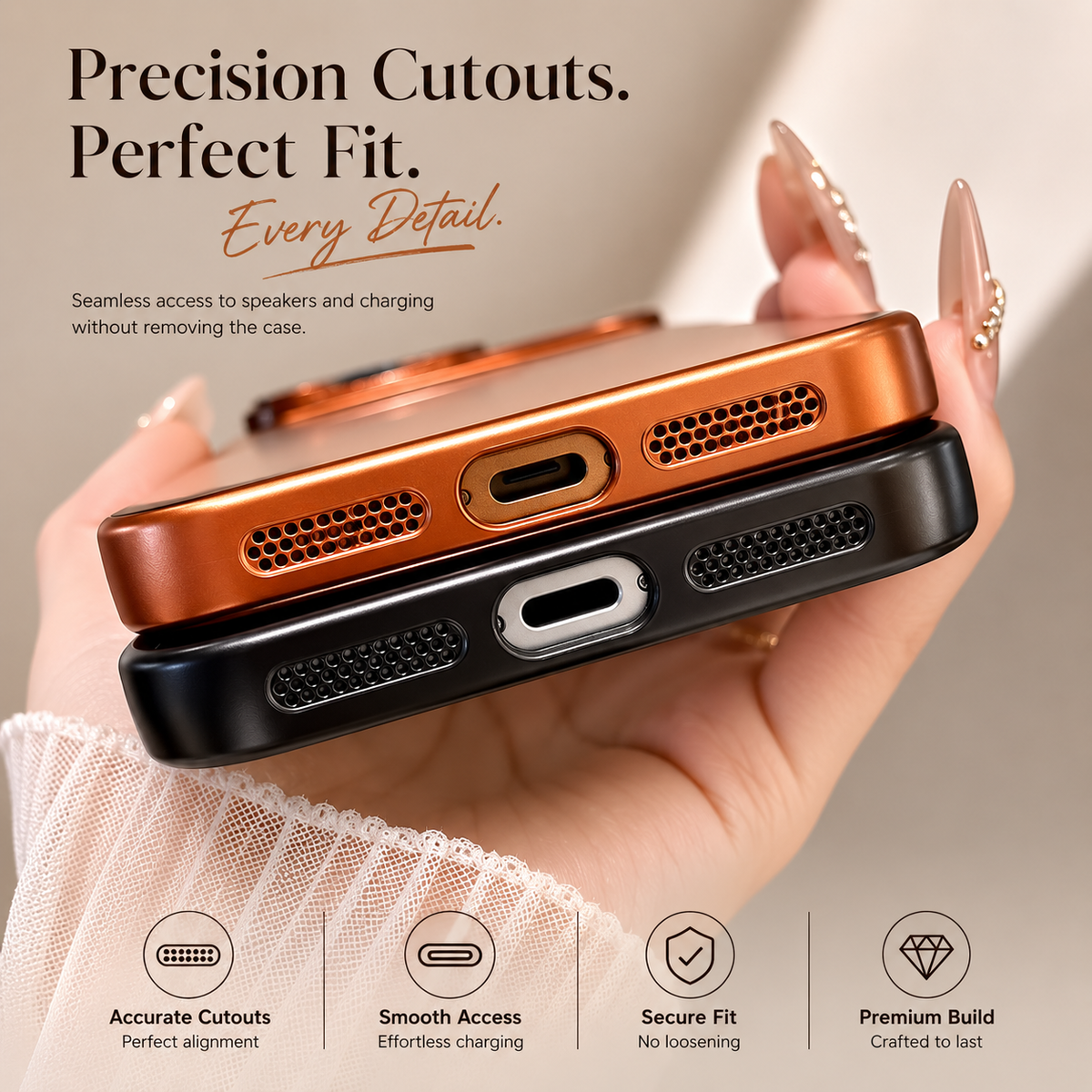 Premium iPhone Case Translucent Matte TPU Shockproof Soft Protective Cover Camera Lens Protection Anti Scratch Non Slip Lightweight Plating Slim Case