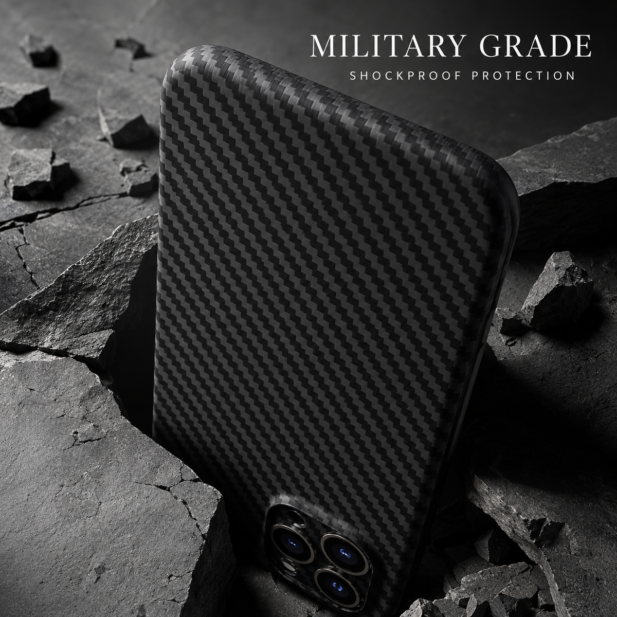 Premium iPhone Case Ultra Slim 0.3mm Carbon Fiber Matte Cover Camera Protection Anti Fingerprint Lightweight Non Slip MagSafe Wireless Charging Design