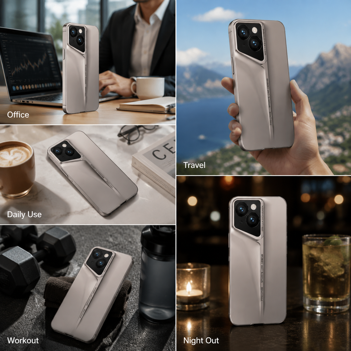 Premium iPhone Case Ultra Slim Matte PC Shockproof Frosted Camera Lens Protection Anti Scratch Anti Fingerprint Non Slip Protective Cover Style Finish