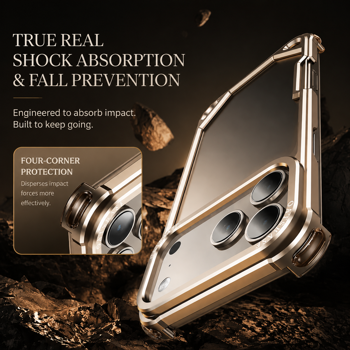 Premium iPhone Case Ultra Thin Aluminum Alloy MagSafe Compatible Wireless Charging Shockproof Anti Scratch Non Slip Slim Metal Protective Cover
