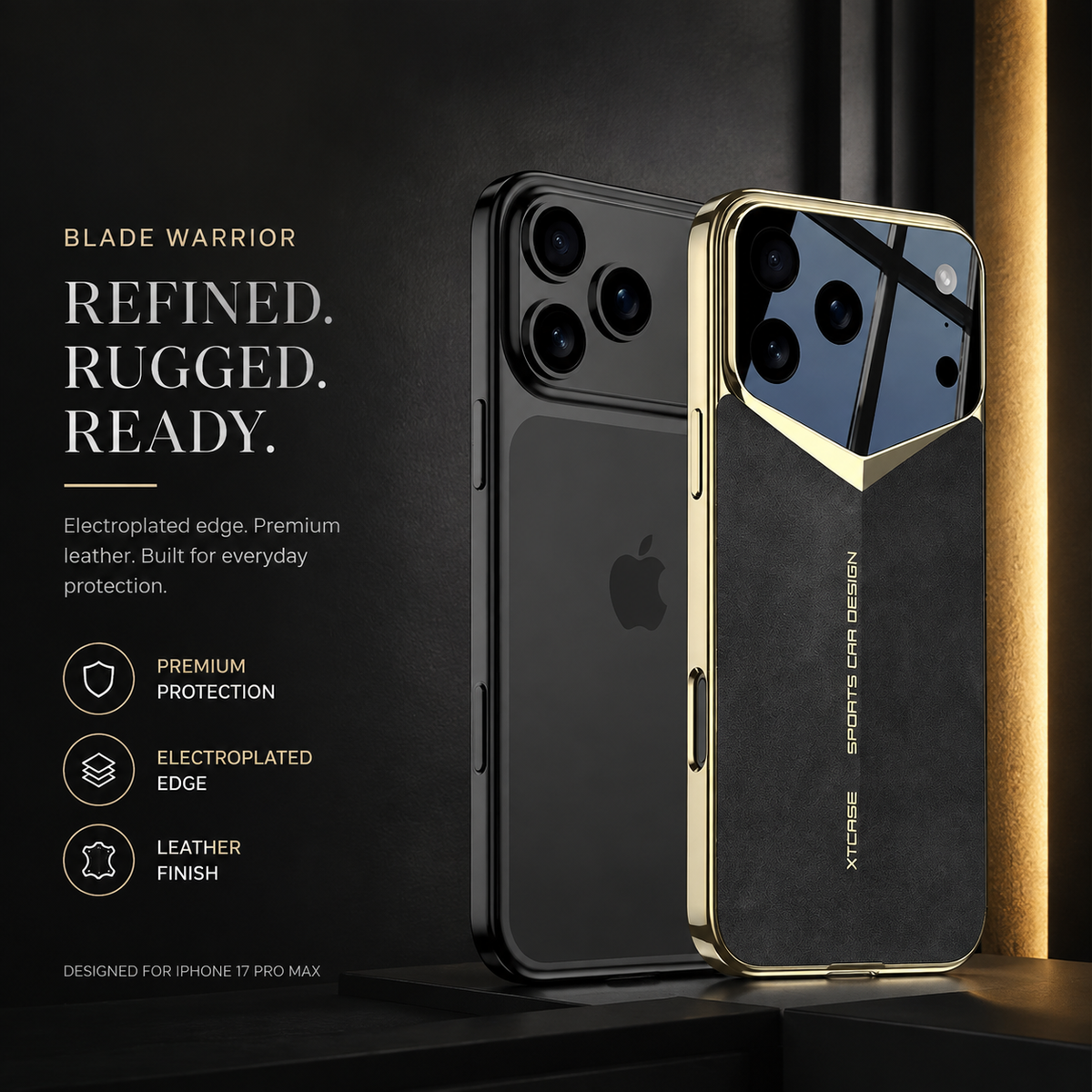 Premium iPhone Case Ultra Thin Leather Shockproof Raised Camera Lens Protection Anti Fingerprint Anti Scratch Slim Full Coverage Wireless Charging Cover