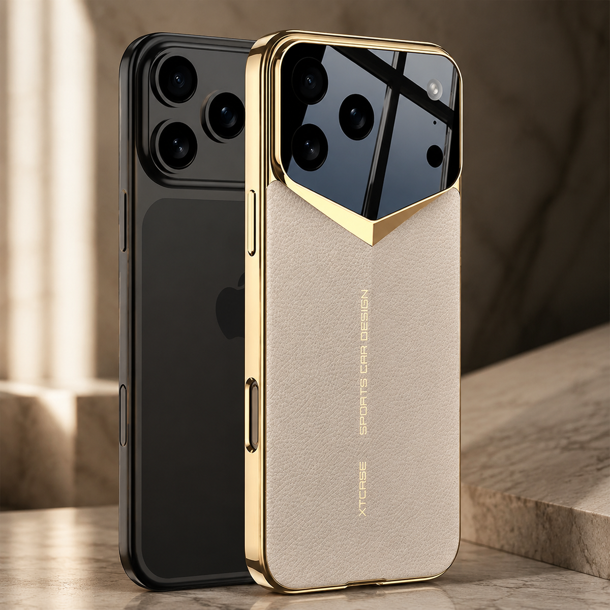 Premium iPhone Case Ultra Thin Leather Shockproof Raised Camera Lens Protection Anti Fingerprint Anti Scratch Slim Full Coverage Wireless Charging Cover