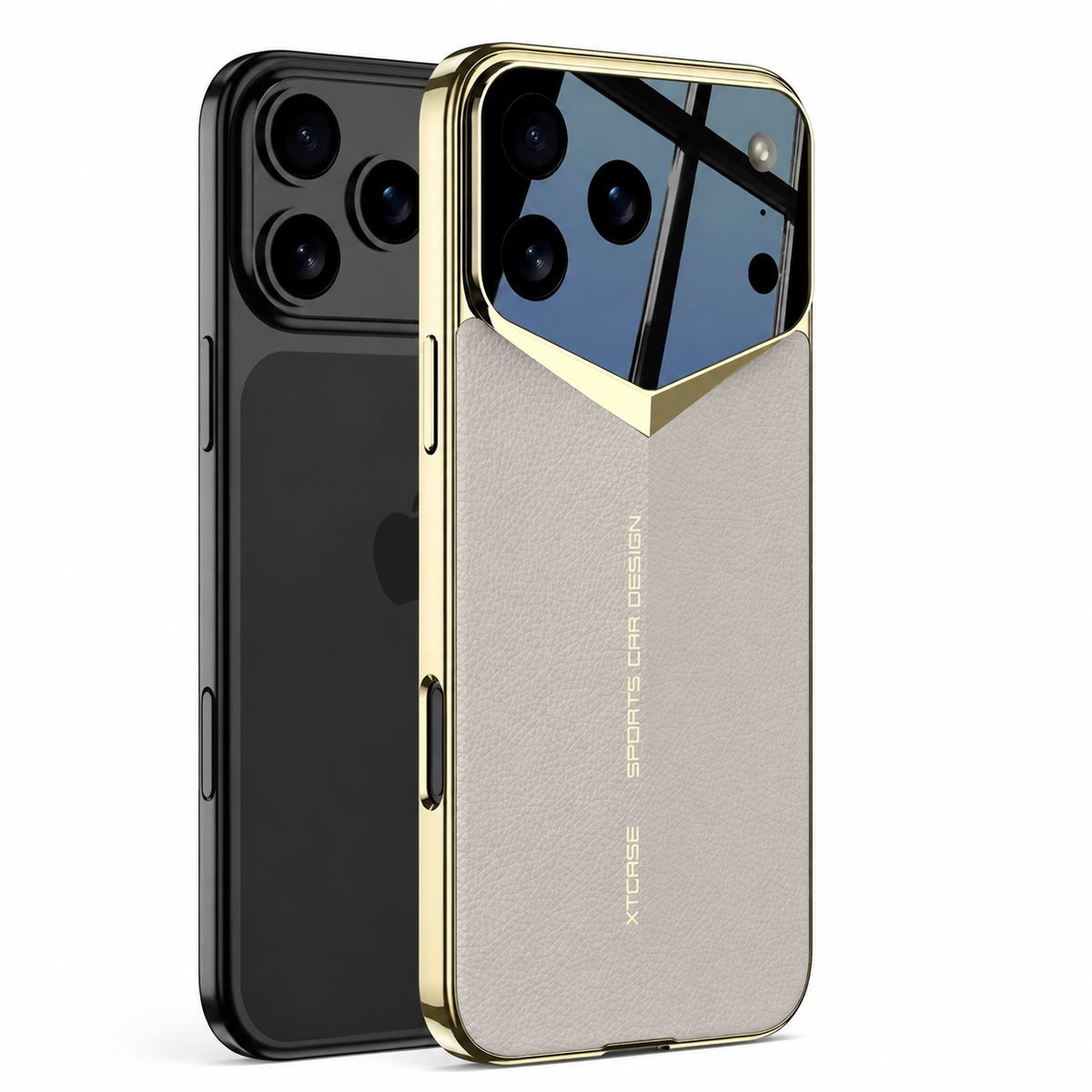 Premium iPhone Case Ultra Thin Leather Shockproof Raised Camera Lens Protection Anti Fingerprint Anti Scratch Slim Full Coverage Wireless Charging Cover