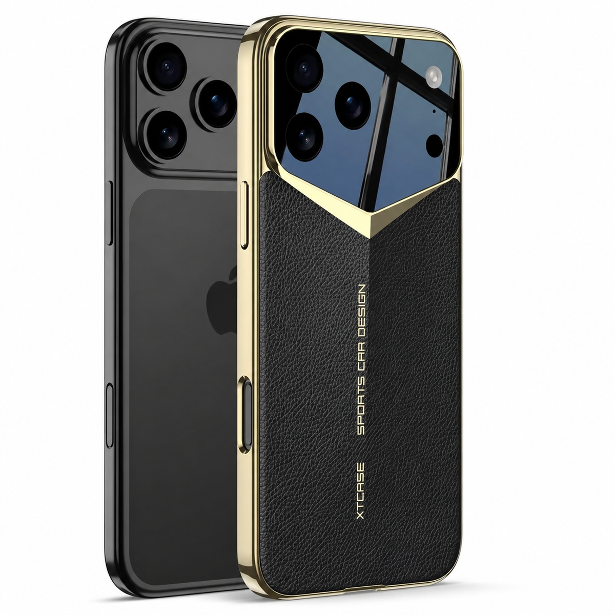Premium iPhone Case Ultra Thin Leather Shockproof Raised Camera Lens Protection Anti Fingerprint Anti Scratch Slim Full Coverage Wireless Charging Cover