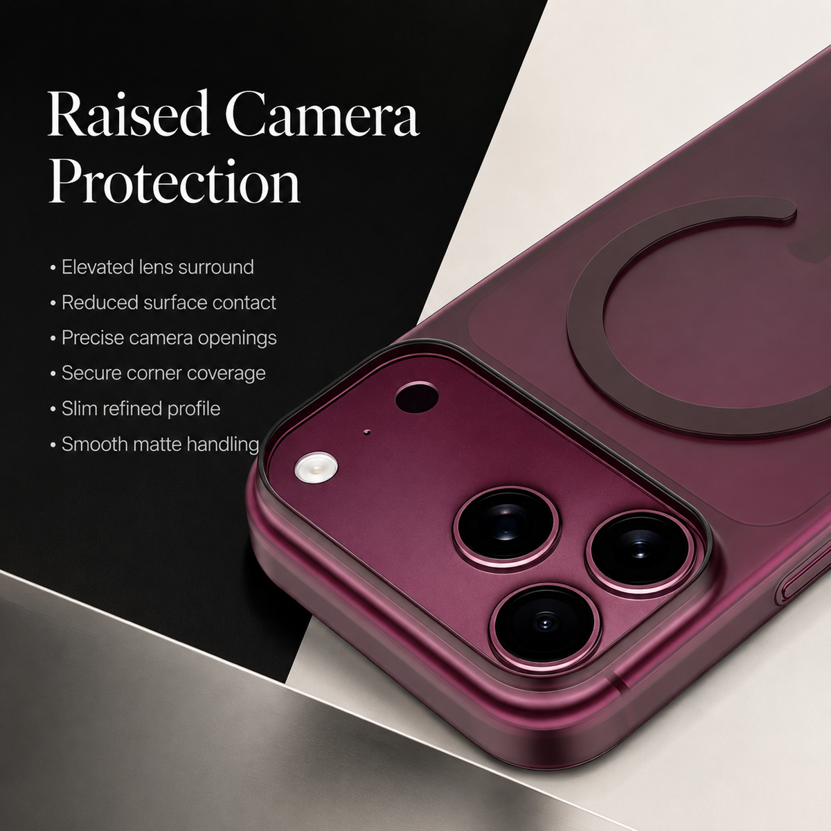 Premium iPhone Case Ultra Thin Matte Translucent Clear MagSafe Magnetic Hard PC Shockproof Anti Fingerprint Slim Lightweight Durable Protective Phone Cover Case
