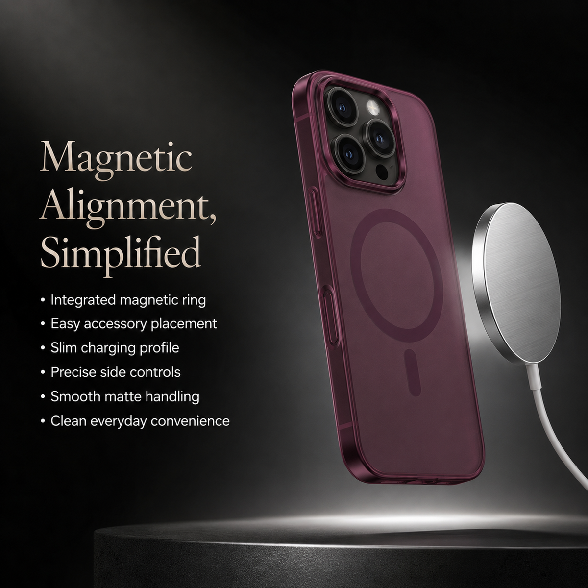 Premium iPhone Case Ultra Thin Matte Translucent Clear MagSafe Magnetic Hard PC Shockproof Anti Fingerprint Slim Lightweight Durable Protective Phone Cover Case