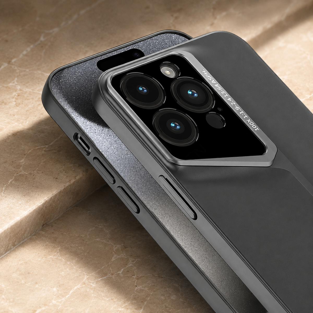Premium iPhone Case Ultra Thin Titanium Style Camera Lens Protection Shockproof Cover Lightweight Non Slip Dustproof Slim Half Wrapped Protective Case