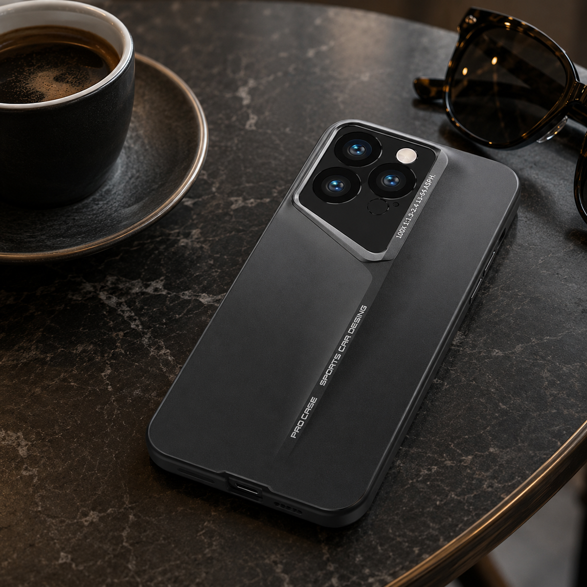 Premium iPhone Case Ultra Thin Titanium Style Camera Lens Protection Shockproof Protective Cover Lightweight Non Slip Dustproof Slim Hard Shell Case