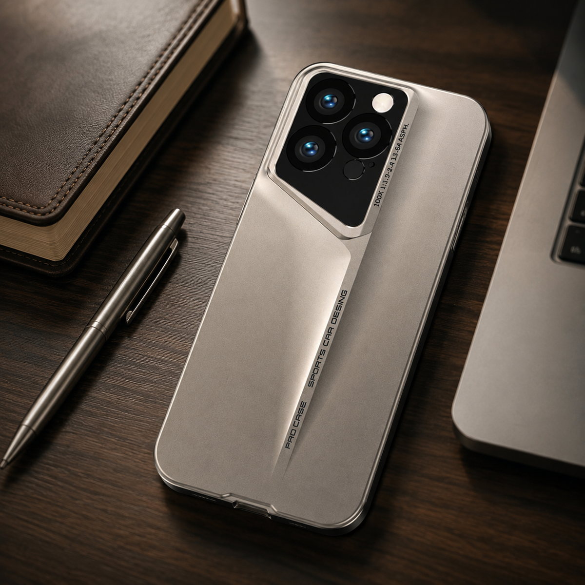 Premium iPhone Case Ultra Thin Titanium Style Camera Lens Protection Shockproof Protective Cover Lightweight Non Slip Dustproof Slim Hard Shell Case