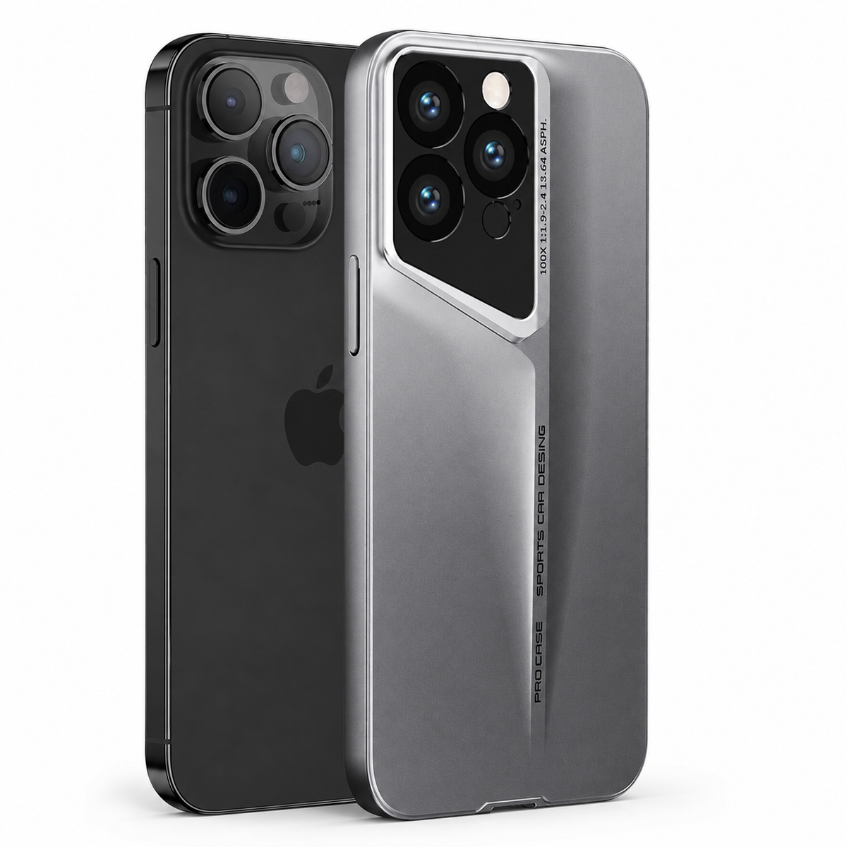 Premium iPhone Case Ultra Thin Titanium Style Camera Lens Protection Shockproof Protective Cover Lightweight Non Slip Dustproof Slim Hard Shell Case