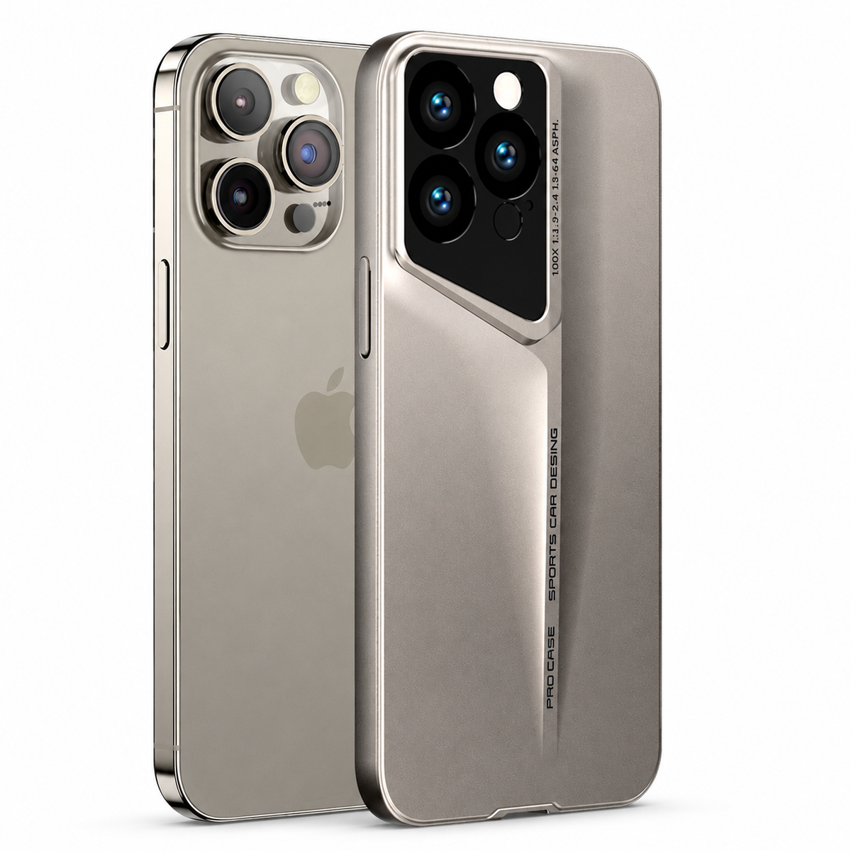 Premium iPhone Case Ultra Thin Titanium Style Camera Lens Protection Shockproof Protective Cover Lightweight Non Slip Dustproof Slim Hard Shell Case