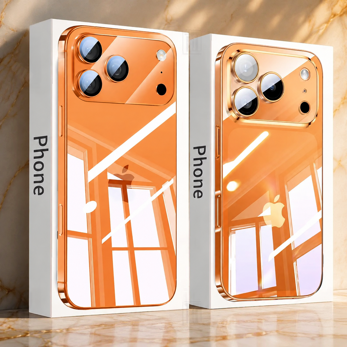 Premium iPhone Case Ultra Thin Transparent TPU Plating Full Camera Lens Protection Shockproof Anti Fingerprint Anti Scratch Non Slip Clear Cover